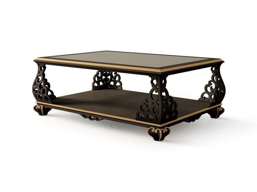 5032 Rectangular coffee table with mirrored glass top