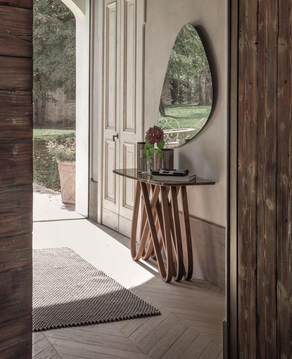 ARPA Demilune Carrara marble console table
