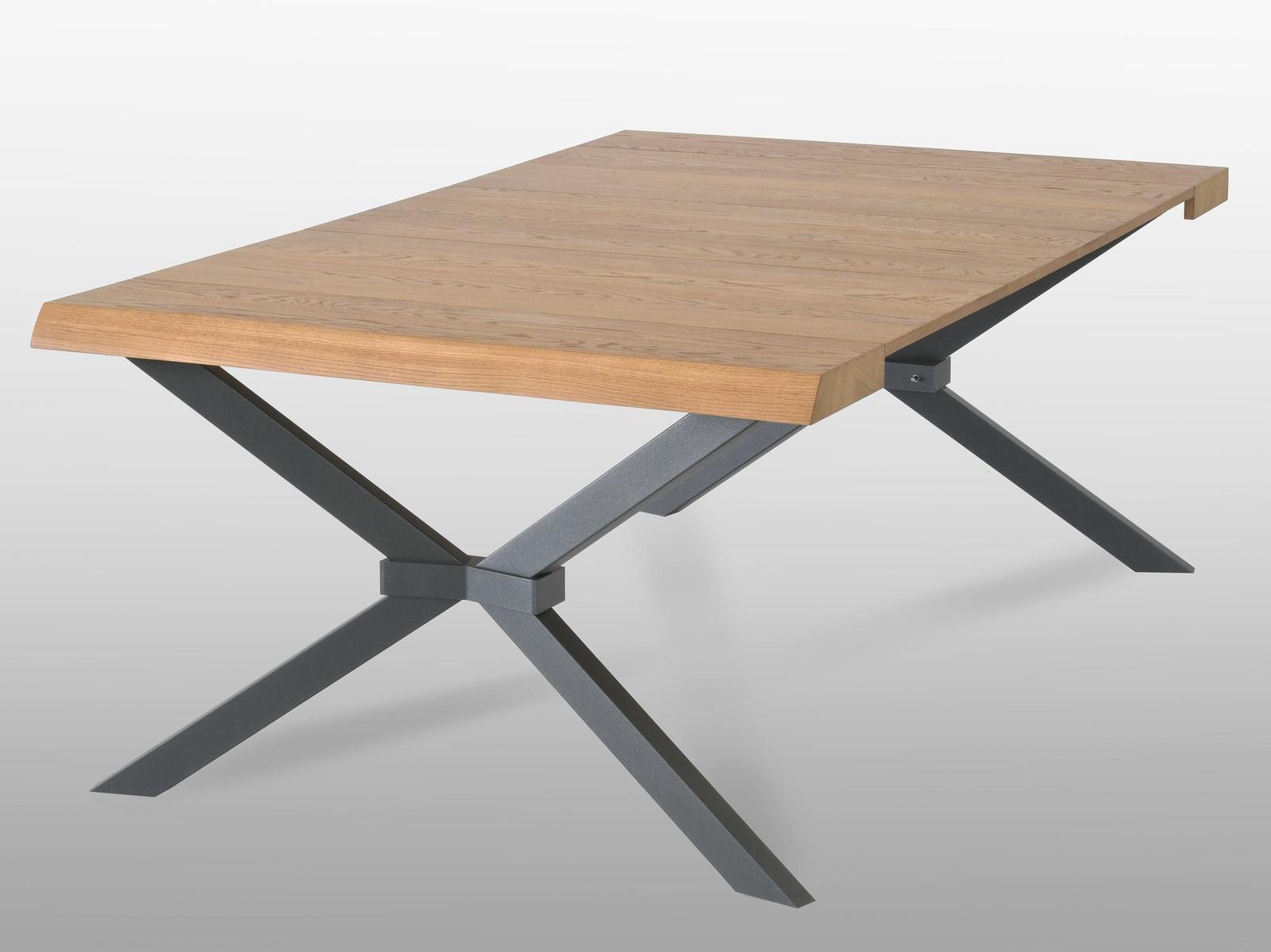 SHANGAI Extending rectangular oak console table
