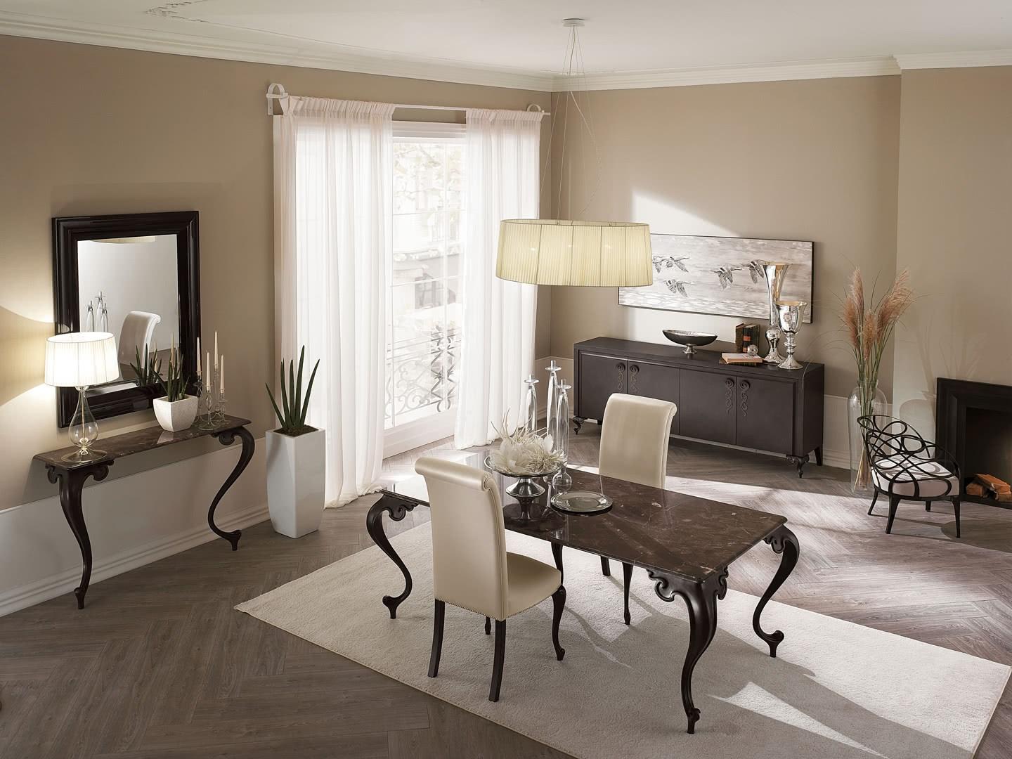 GEORGE Rectangular aluminium console table