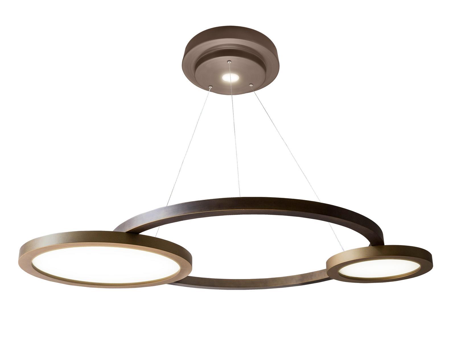 ECLISSE LED wooden pendant lamp
