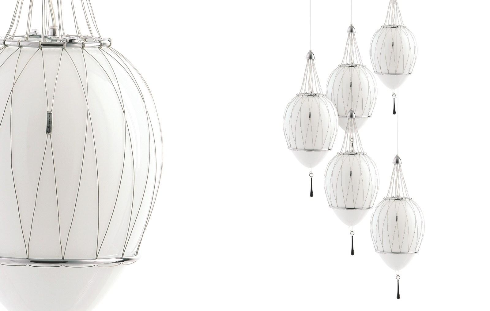 TANGO Blown glass pendant lamp