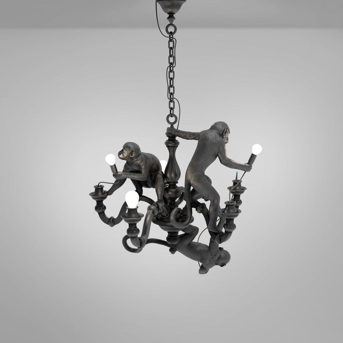 MONKEY CHANDELIER LED resin chandelier