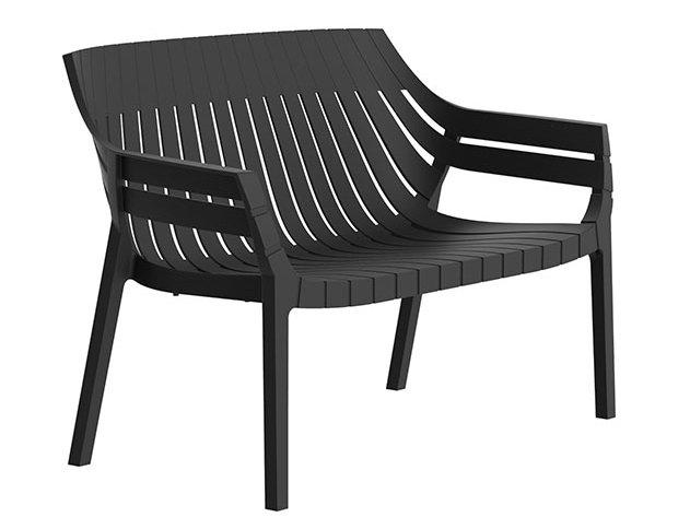 SPRITZ 2 seater polypropylene garden sofa