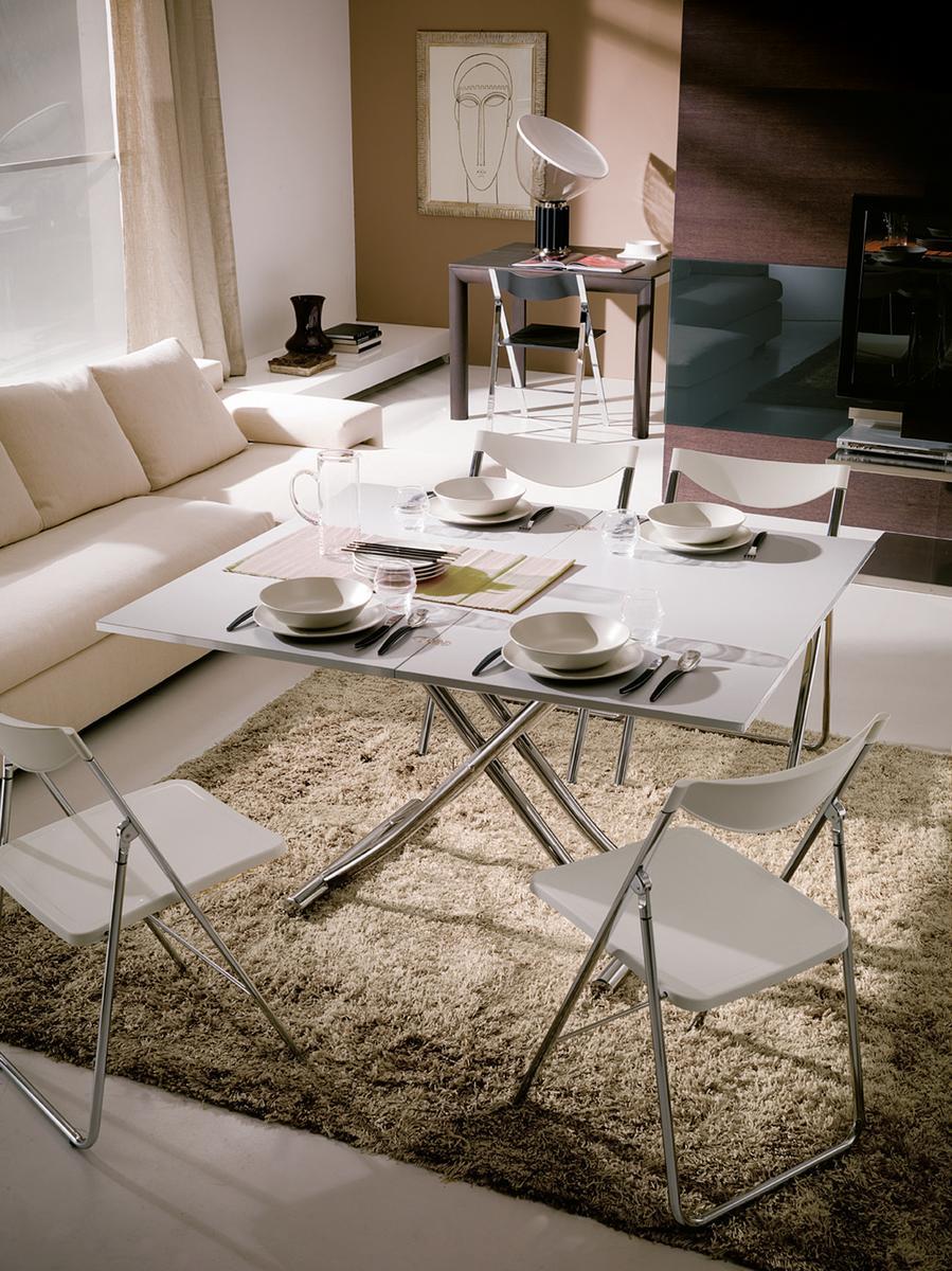 MONDIAL CR Height-adjustable rectangular coffee table