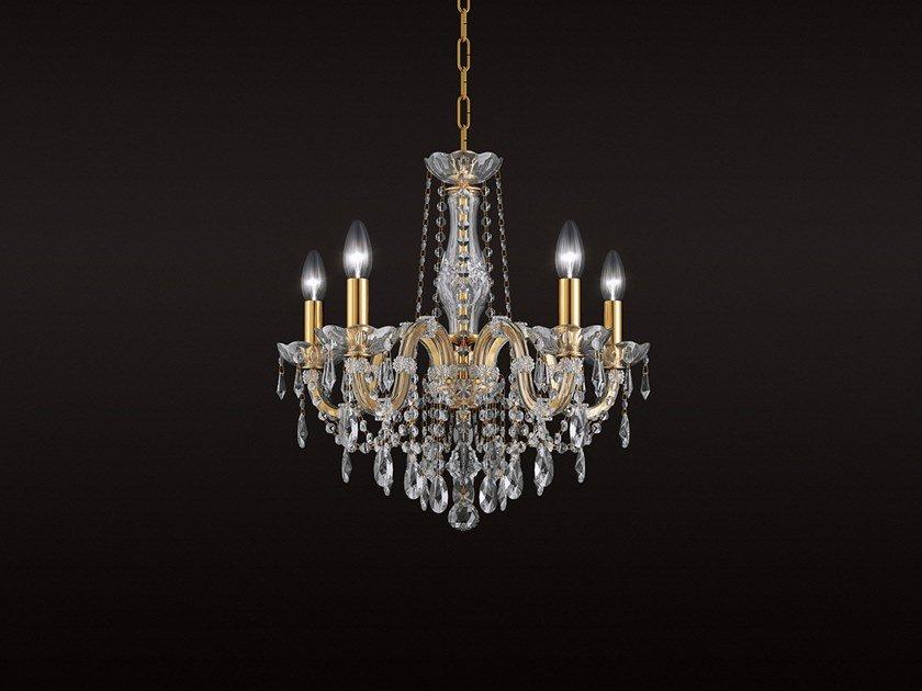 MARIA TERESA VE 940 Painted metal chandelier with crystals