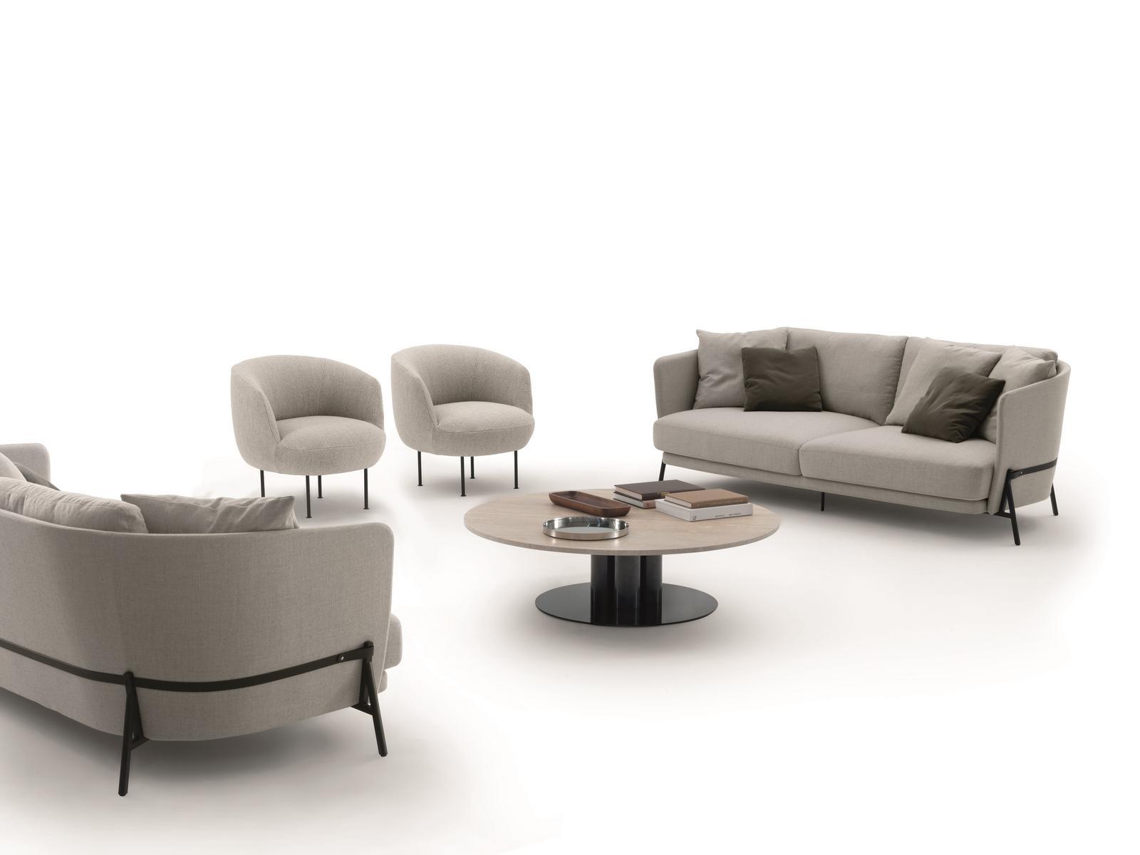 DEEP CRADLE 2 seater fabric sofa