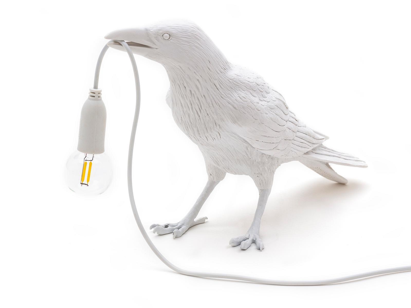 BIRD LAMP WAITING LED resin table lamp