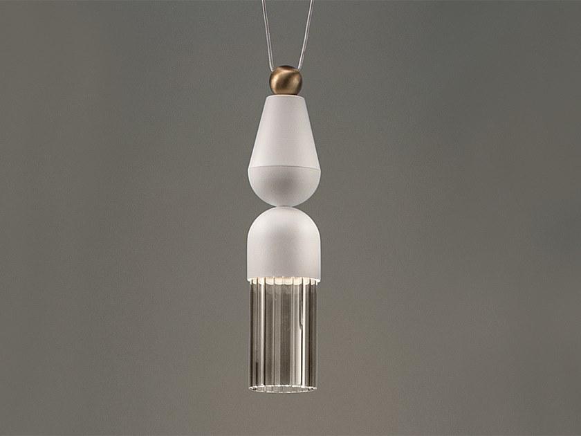NAPPE N7 LED painted metal pendant lamp