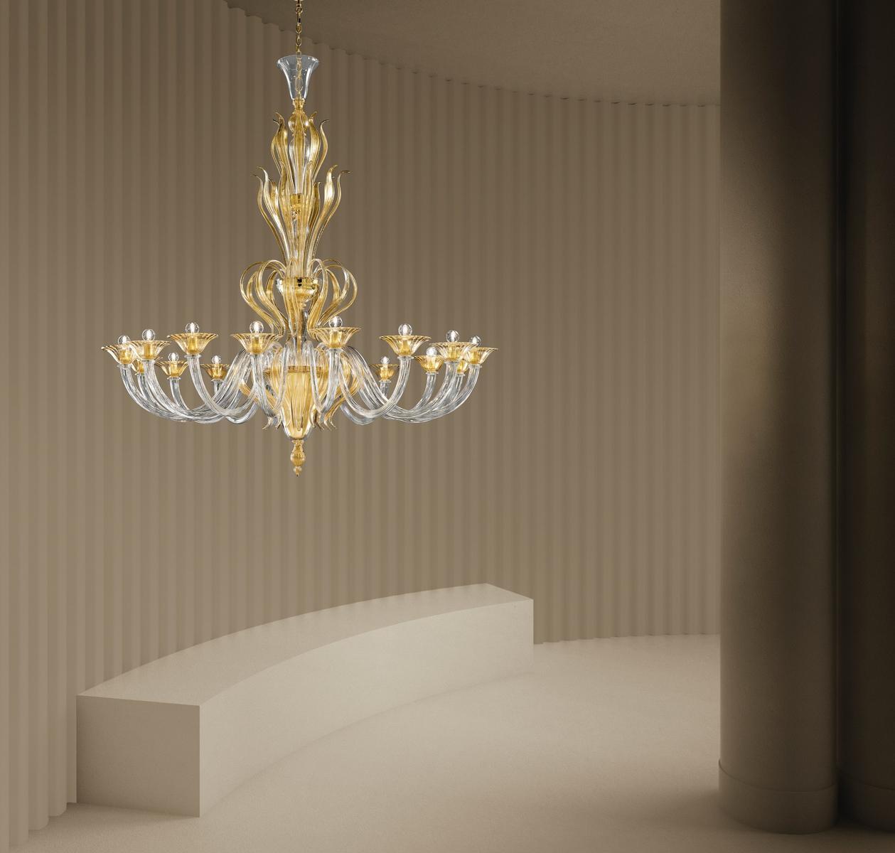 PISANI Glass chandelier