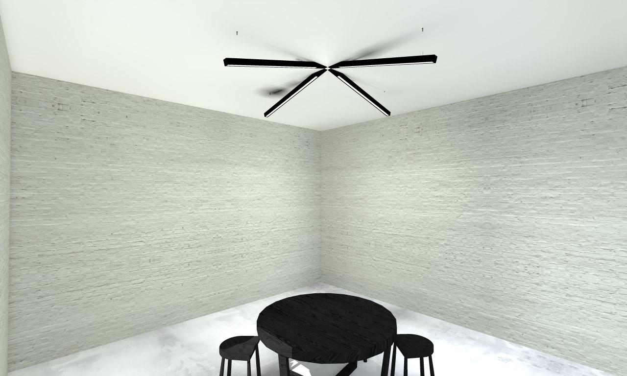 ANGLE BEAM LED aluminium ceiling lamp