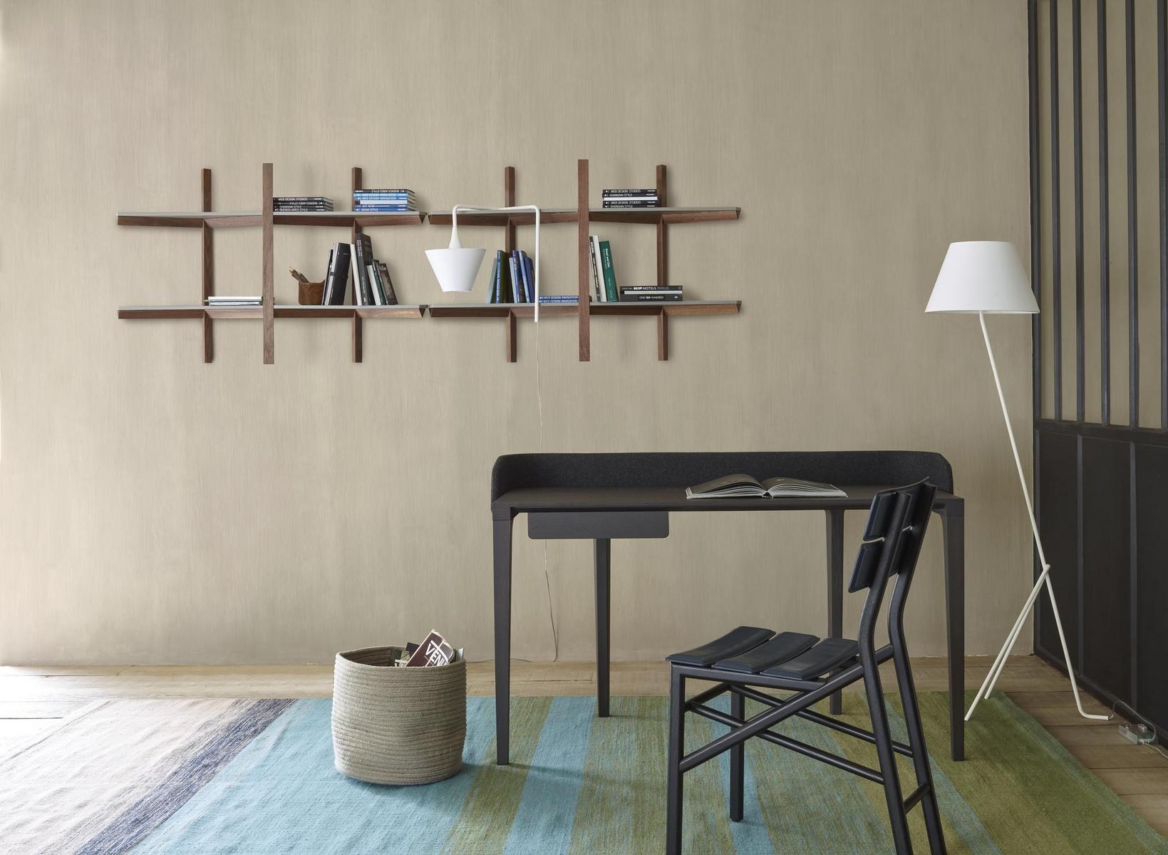 INSIDE WORLD Rectangular wooden writing desk with drawers