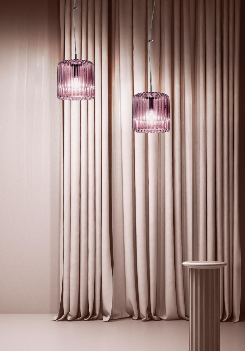 MASK Glass pendant lamp