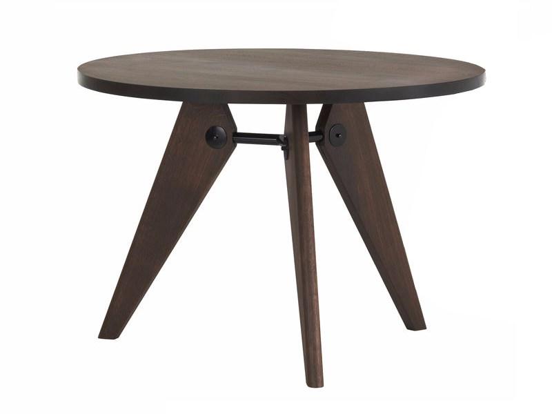 GUÉRIDON Round solid wood table
