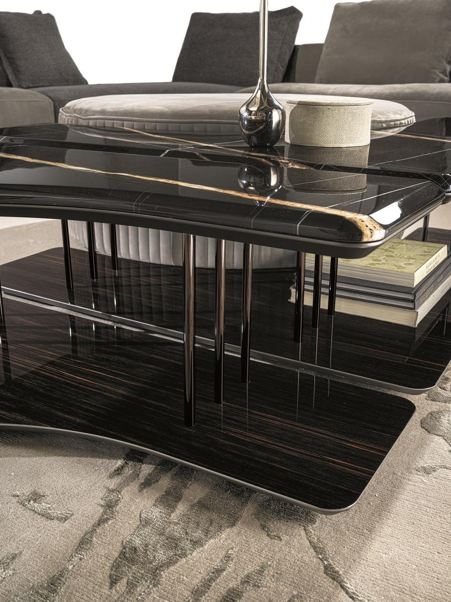 SATURN Square metal coffee table