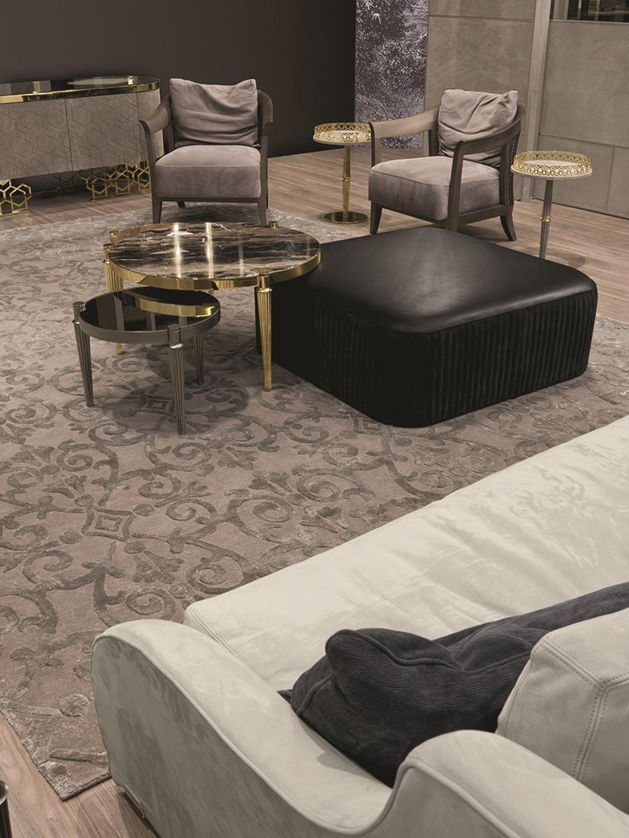 FELIX Round stone coffee table
