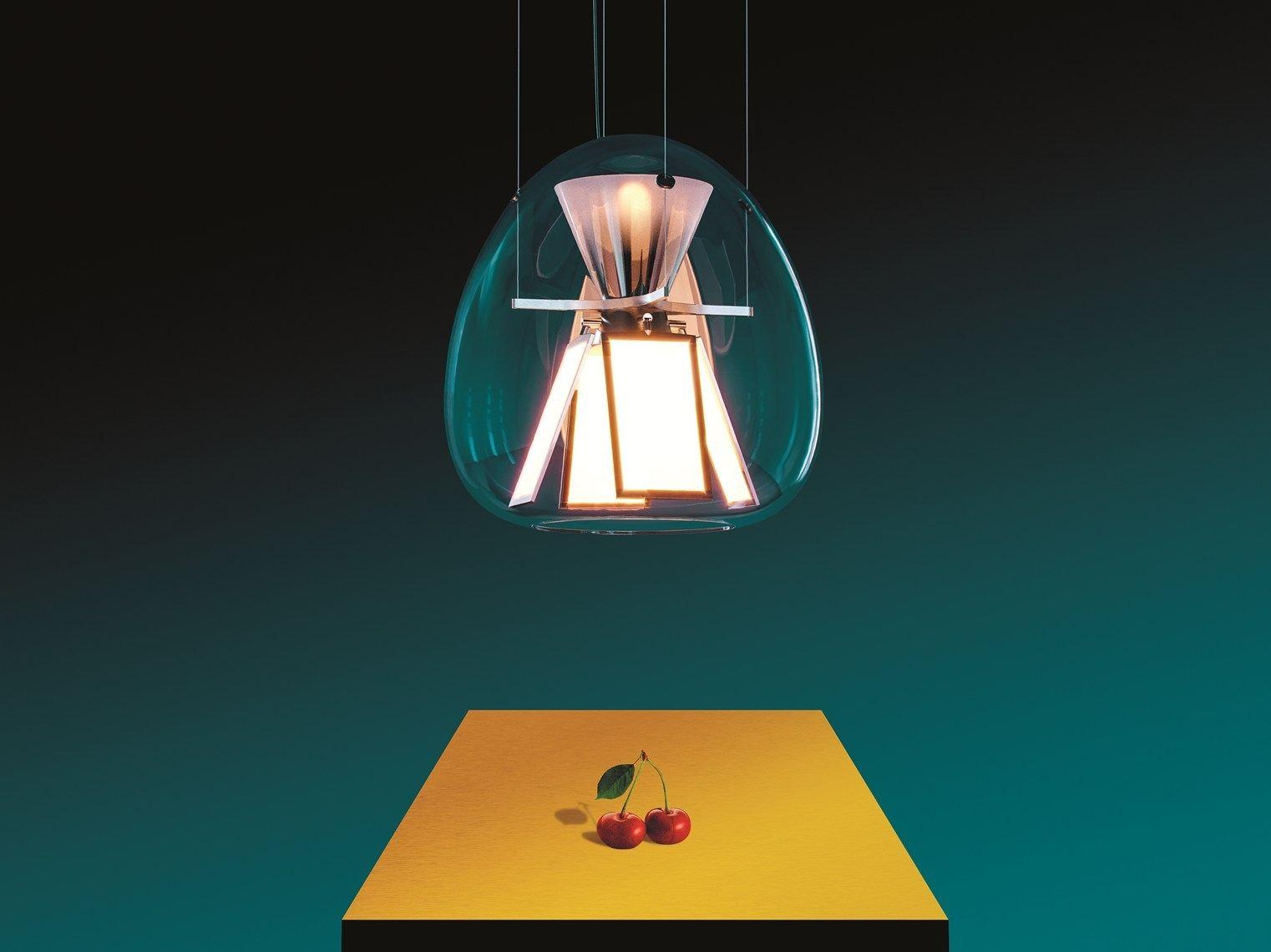 HARRY H. Direct light blown glass pendant lamp