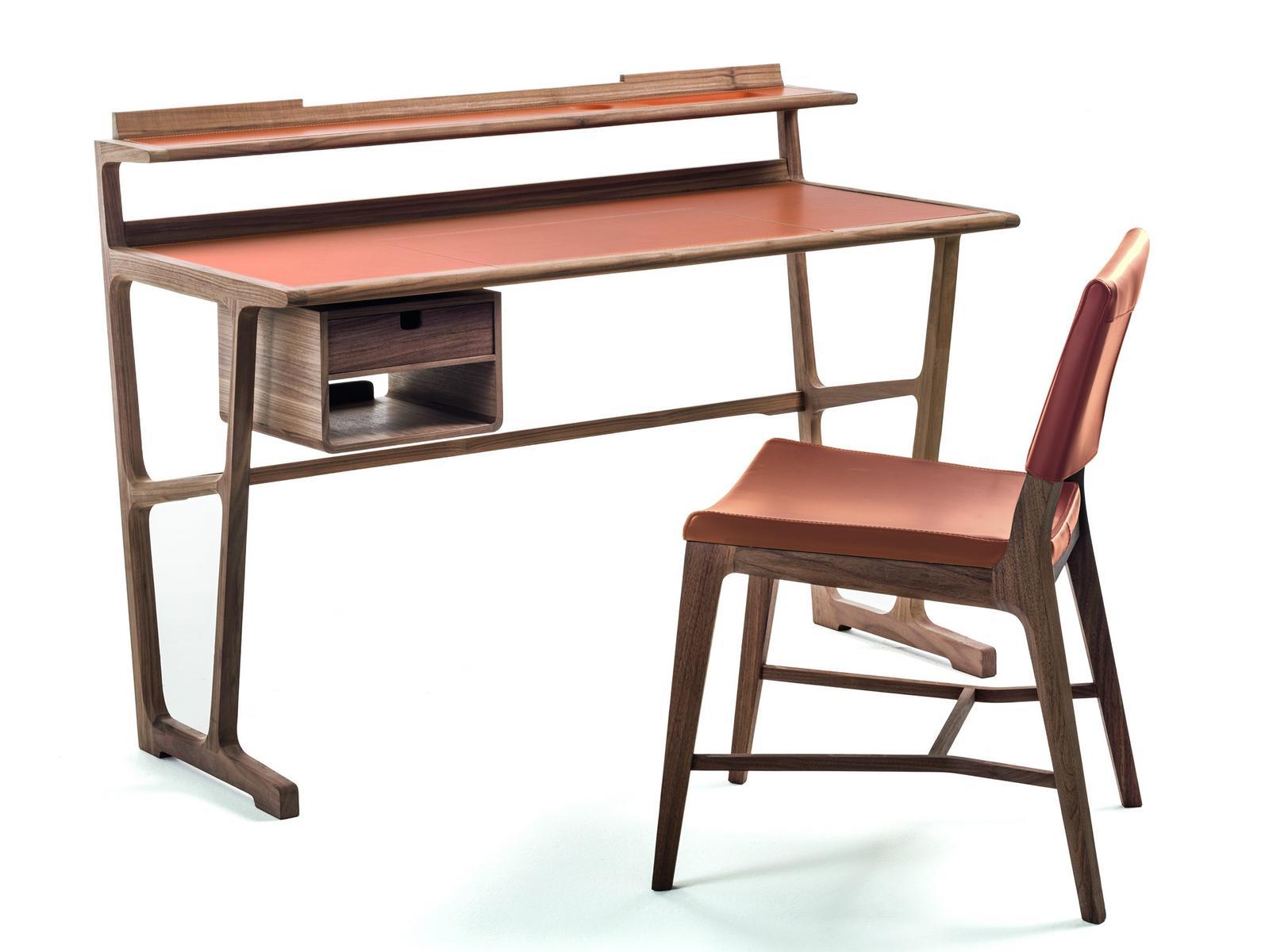 ARCHÈ Wooden secretary desk with drawers