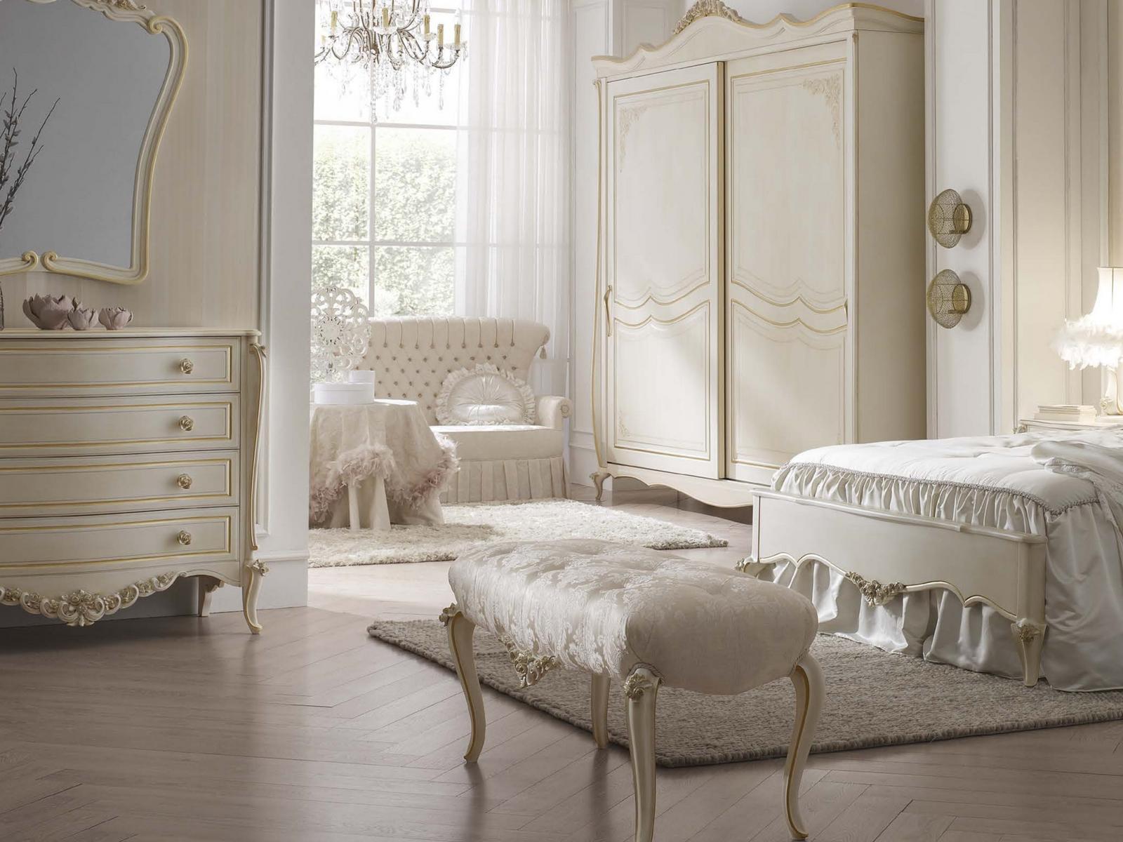 MICHELANGELO Upholstered fabric bench