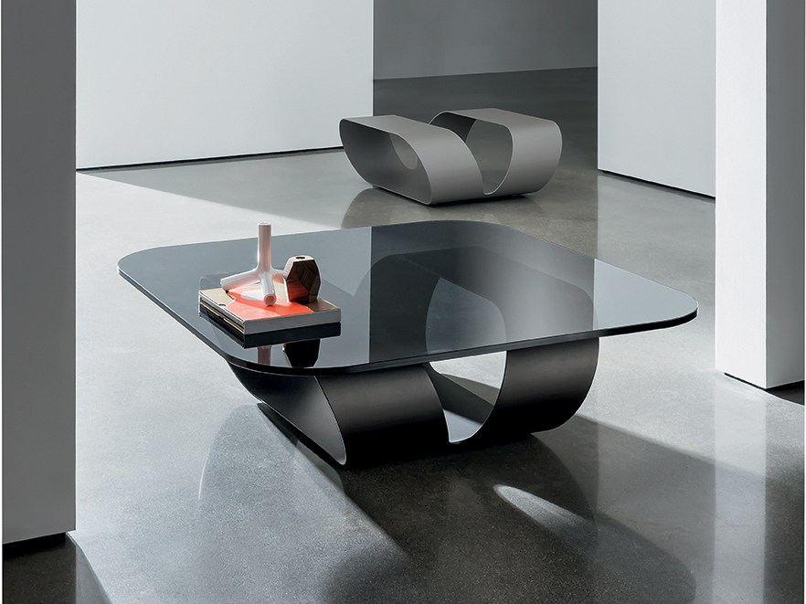 RING Glass coffee table