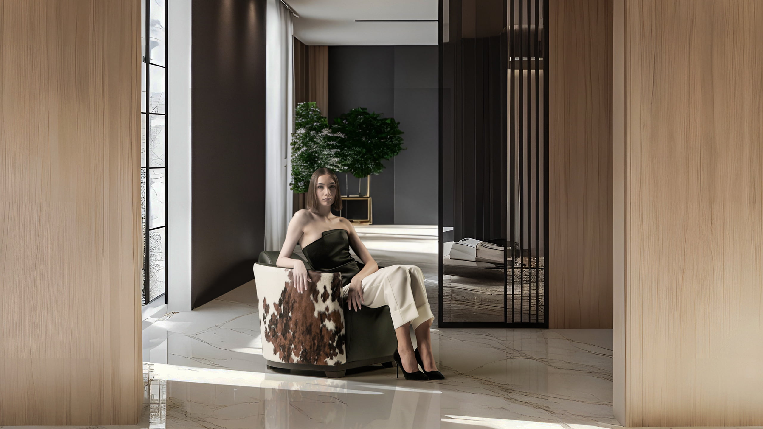HOTEL The ‘Hotel’ armchair offers timeless design, celebrating 25 years with new versatile pieces, embodying Calia Italia’s renowned style and character.