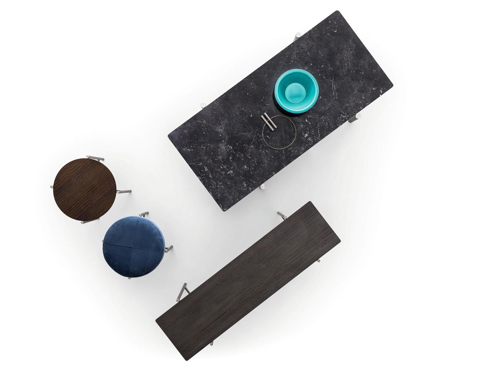ERYS Round wooden coffee table