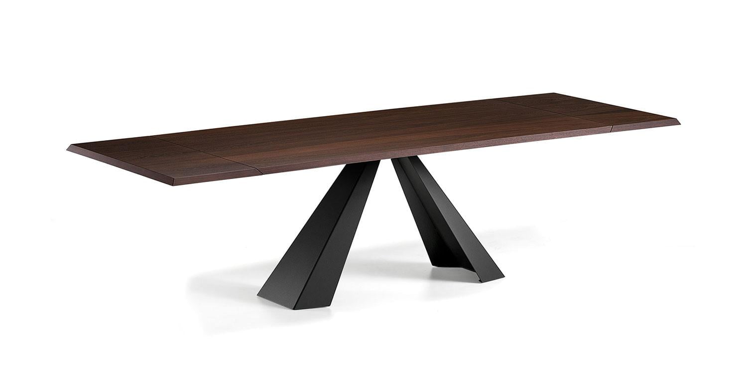 ELIOT WOOD DRIVE Rectangular metal table