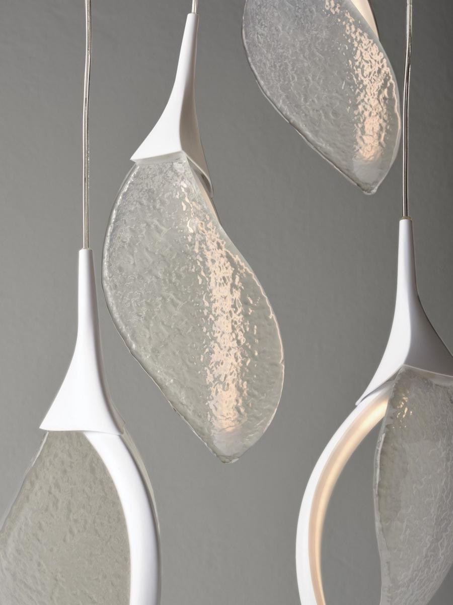 NIA S3 LED glass and polycarbonate pendant lamp