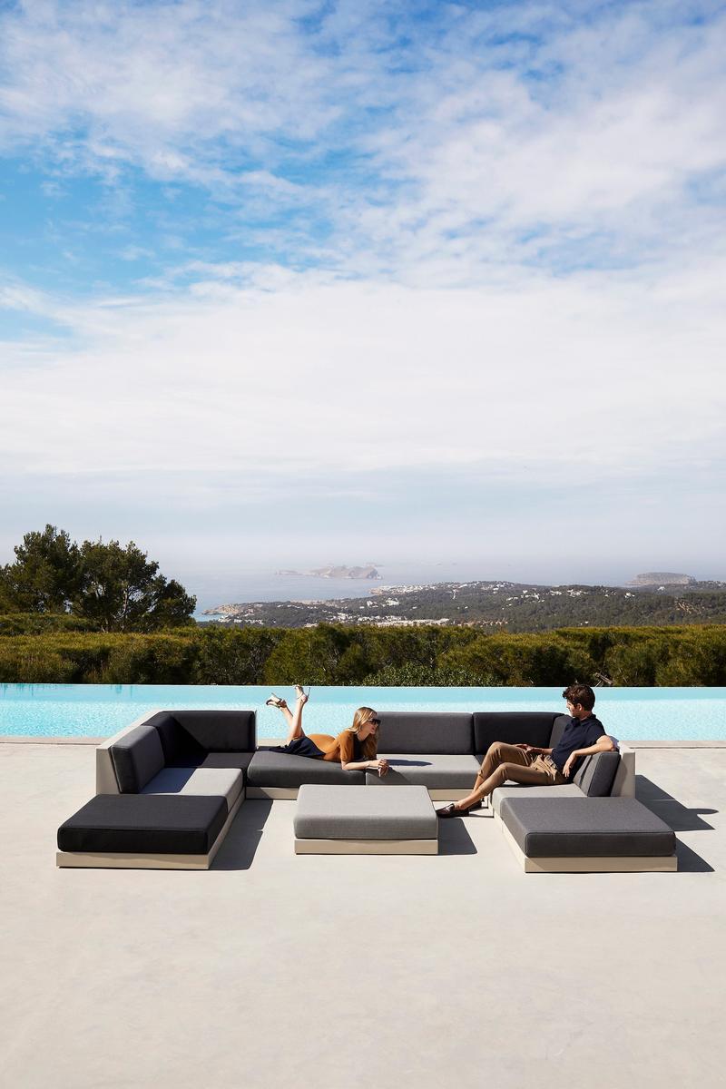 PIXEL Modular fabric garden sofa