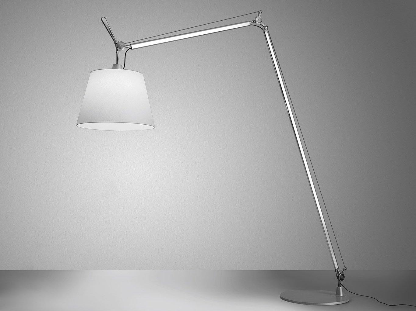 TOLOMEO MAXI LED direct light floor lamp with swing arm