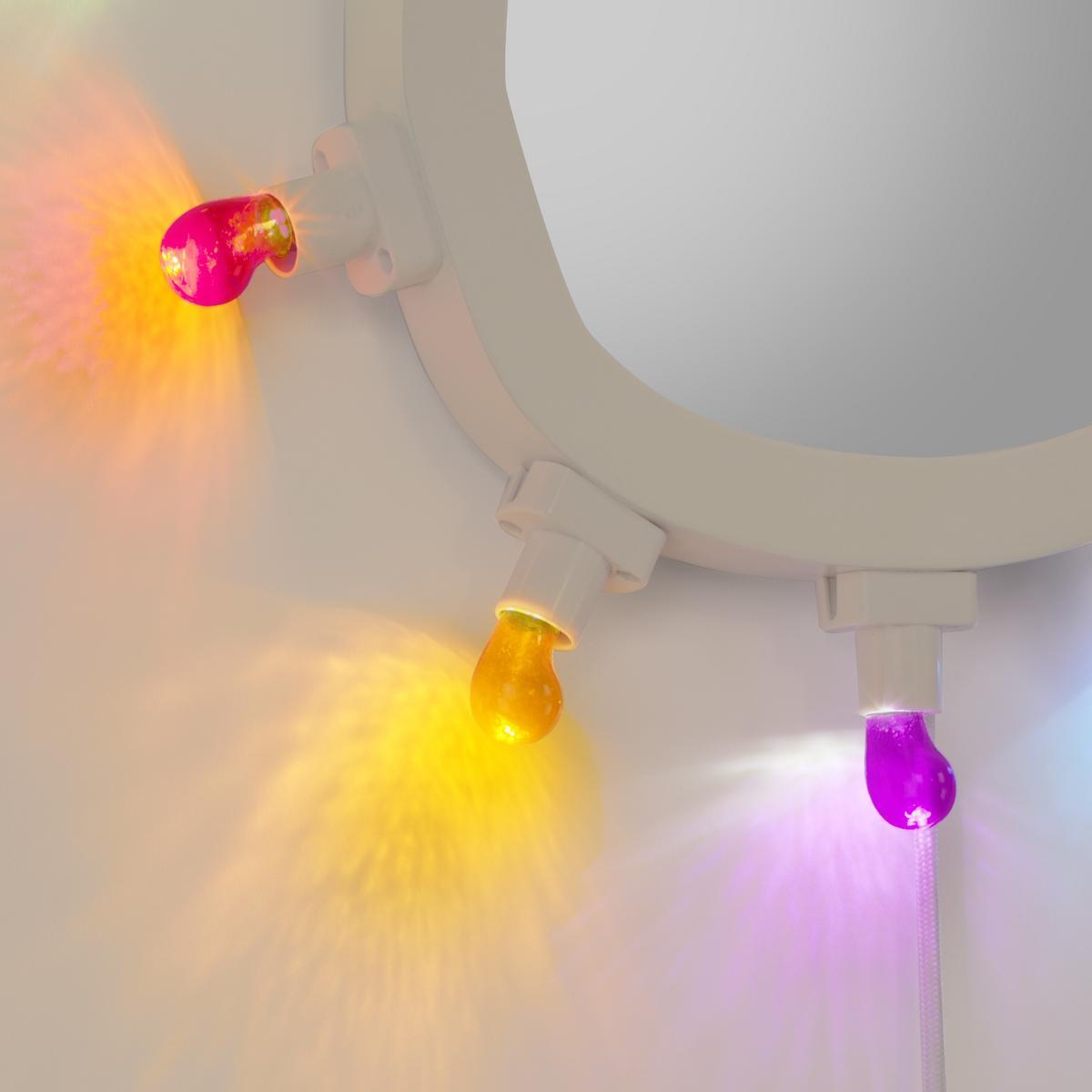 LUMINAIRE SMALL Wall-mounted mirror with integrated lighting