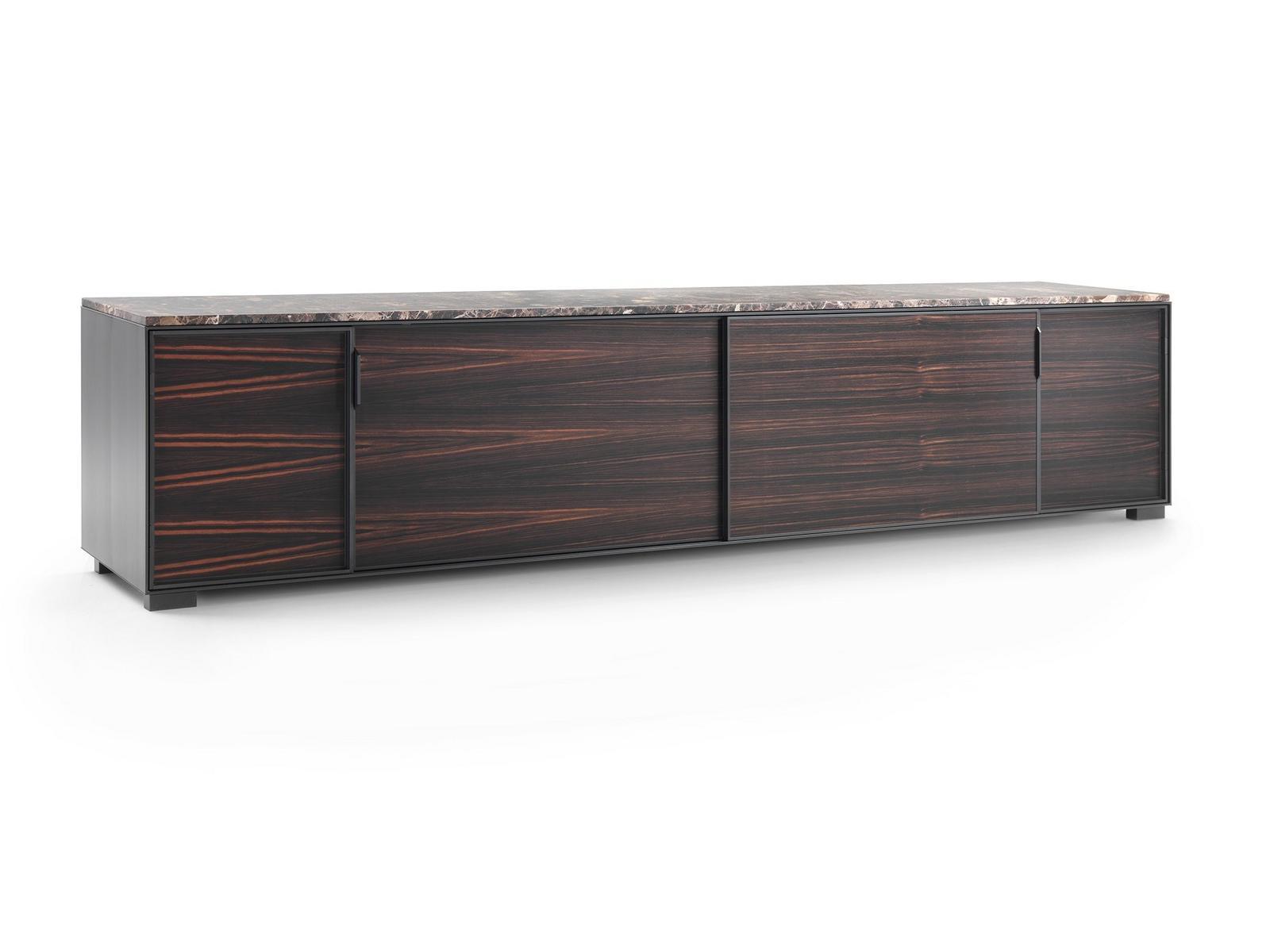 TAYLOR Wooden sideboard with sliding doors