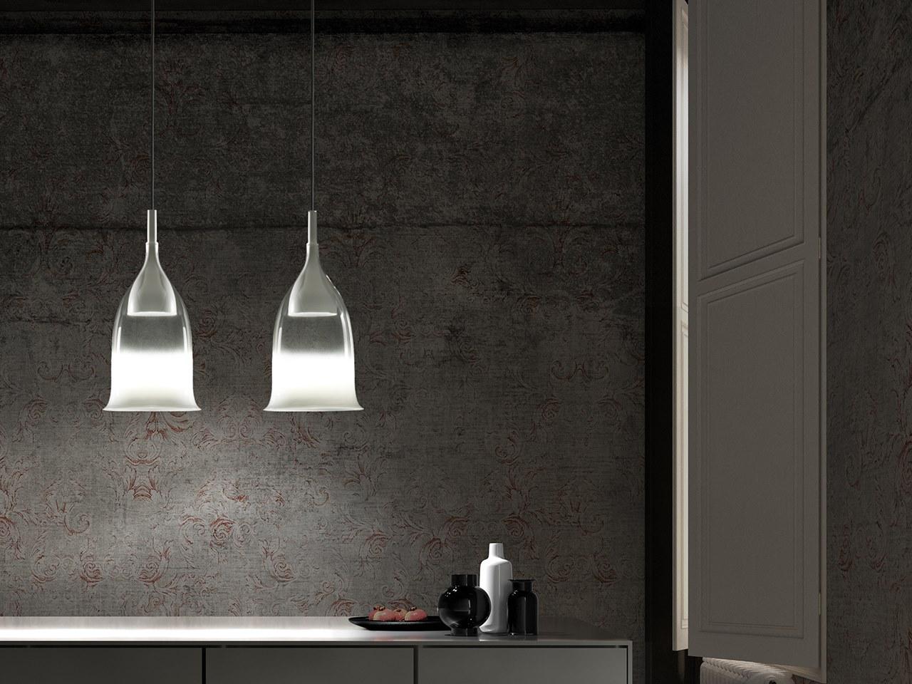 NOLA LED direct light blown glass pendant lamp