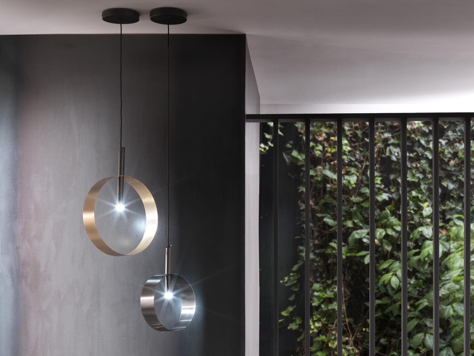 LED LOOP SS LED painted metal pendant lamp