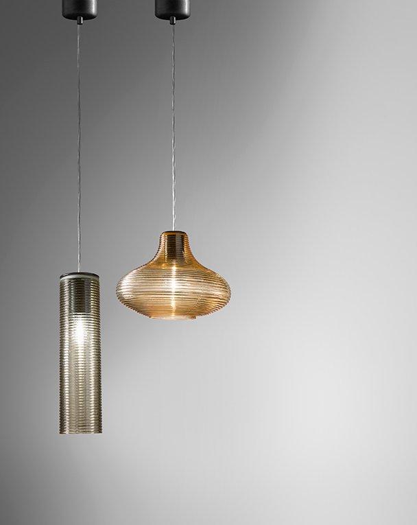 EMMA LED blown glass pendant lamp
