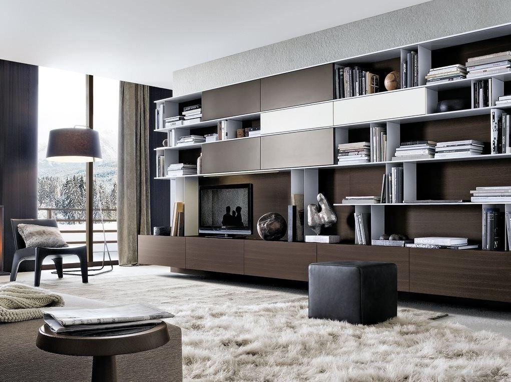 SKIP Modular wooden TV wall system