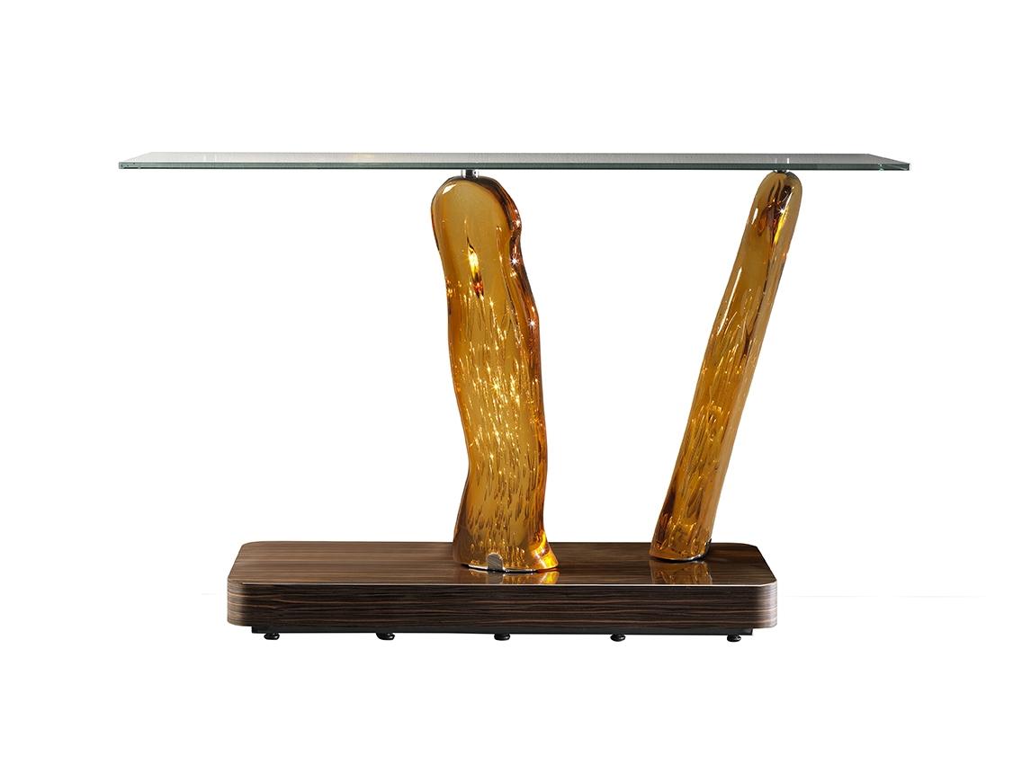 SASSI Rectangular glass console table