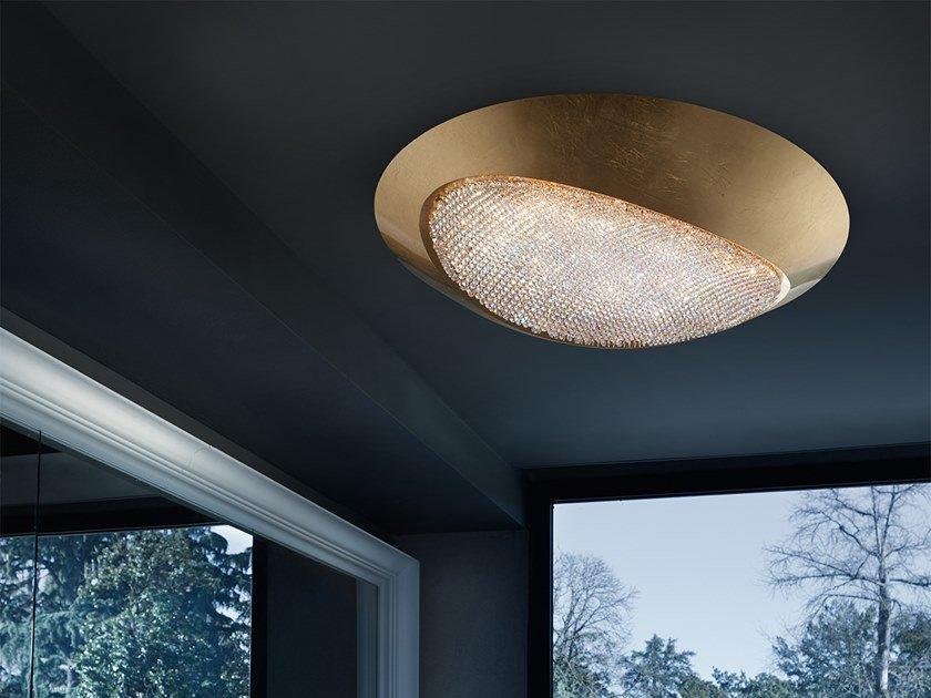 BLINK LED PL90 Powder coated aluminium ceiling light with Swarovski® crystals