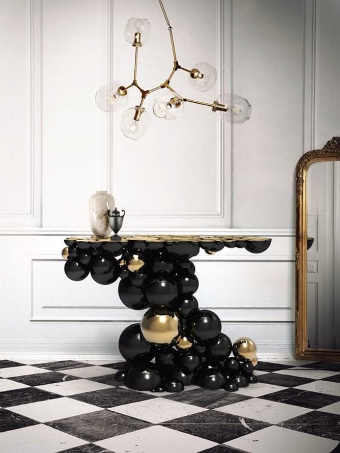 NEWTON Aluminium console table