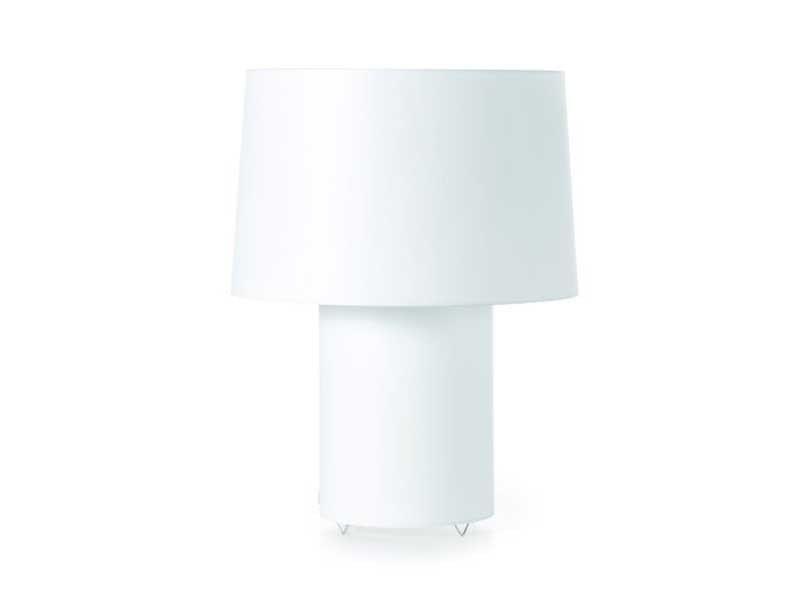 DOUBLE ROUND LIGHT Indirect light PVC table lamp