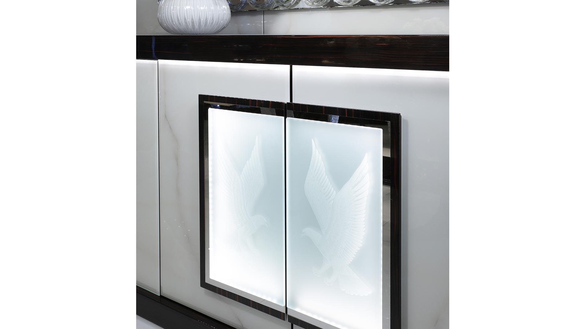 PALAZZO DUCALE Wooden sideboard with integrated lighting