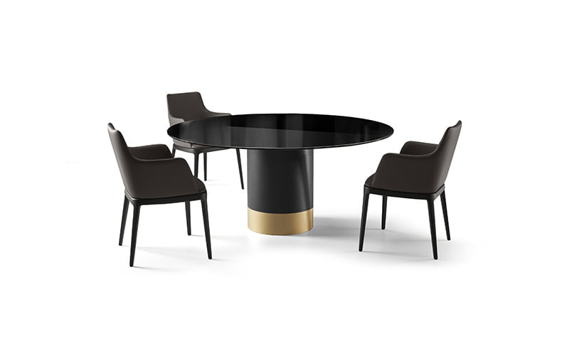 CILINDRO GLASS Rectangular ceramic table