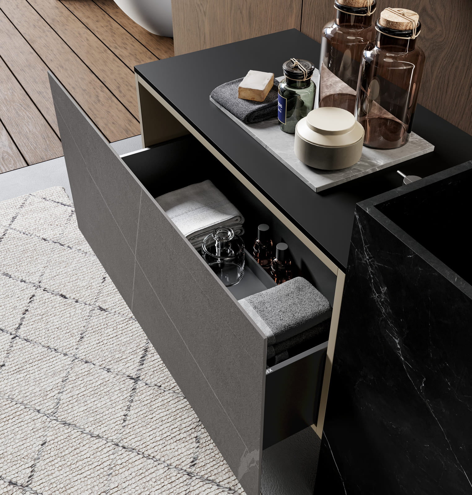 SAIL Lacquered bathroom