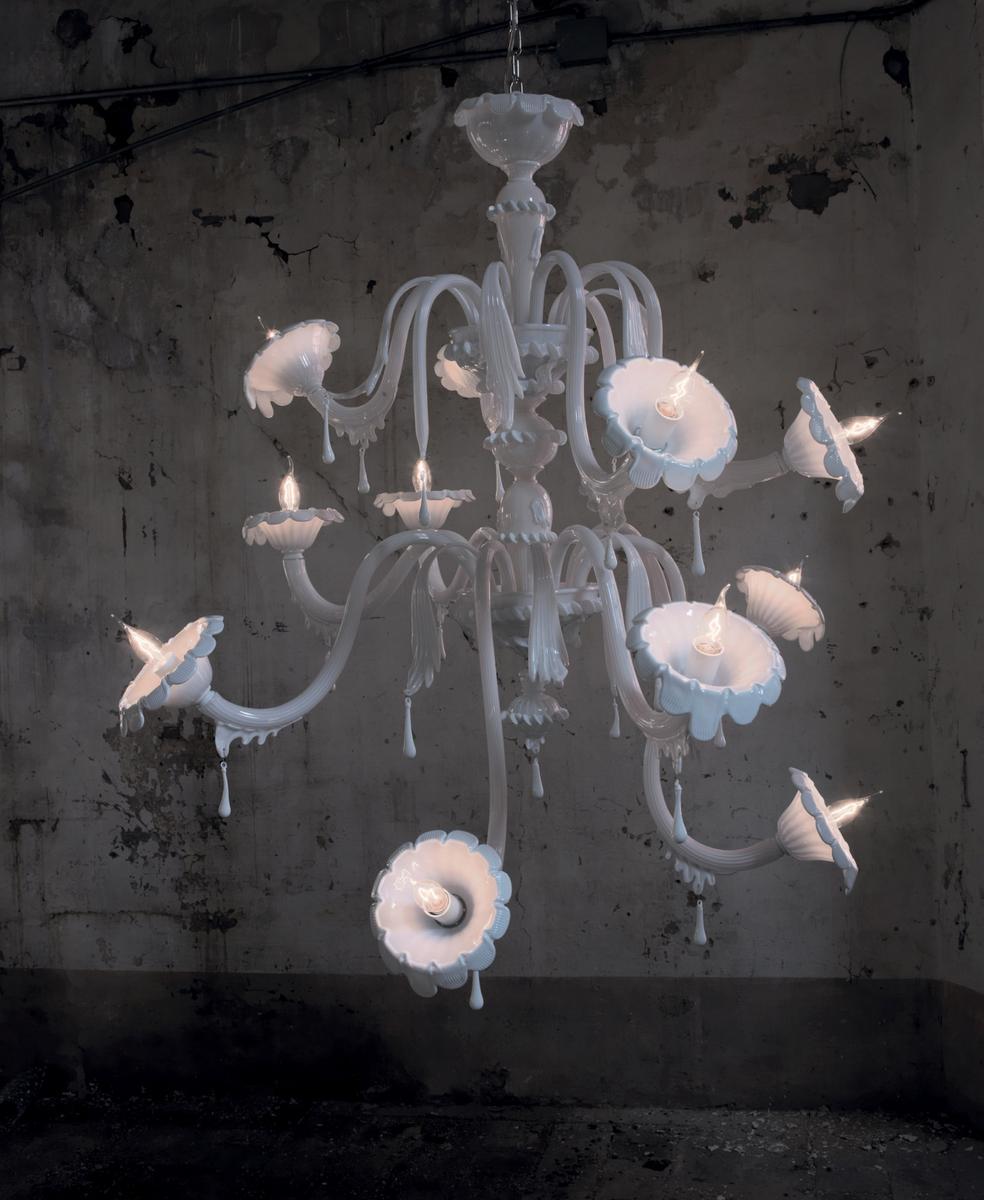 AU REVOIR Glass chandelier