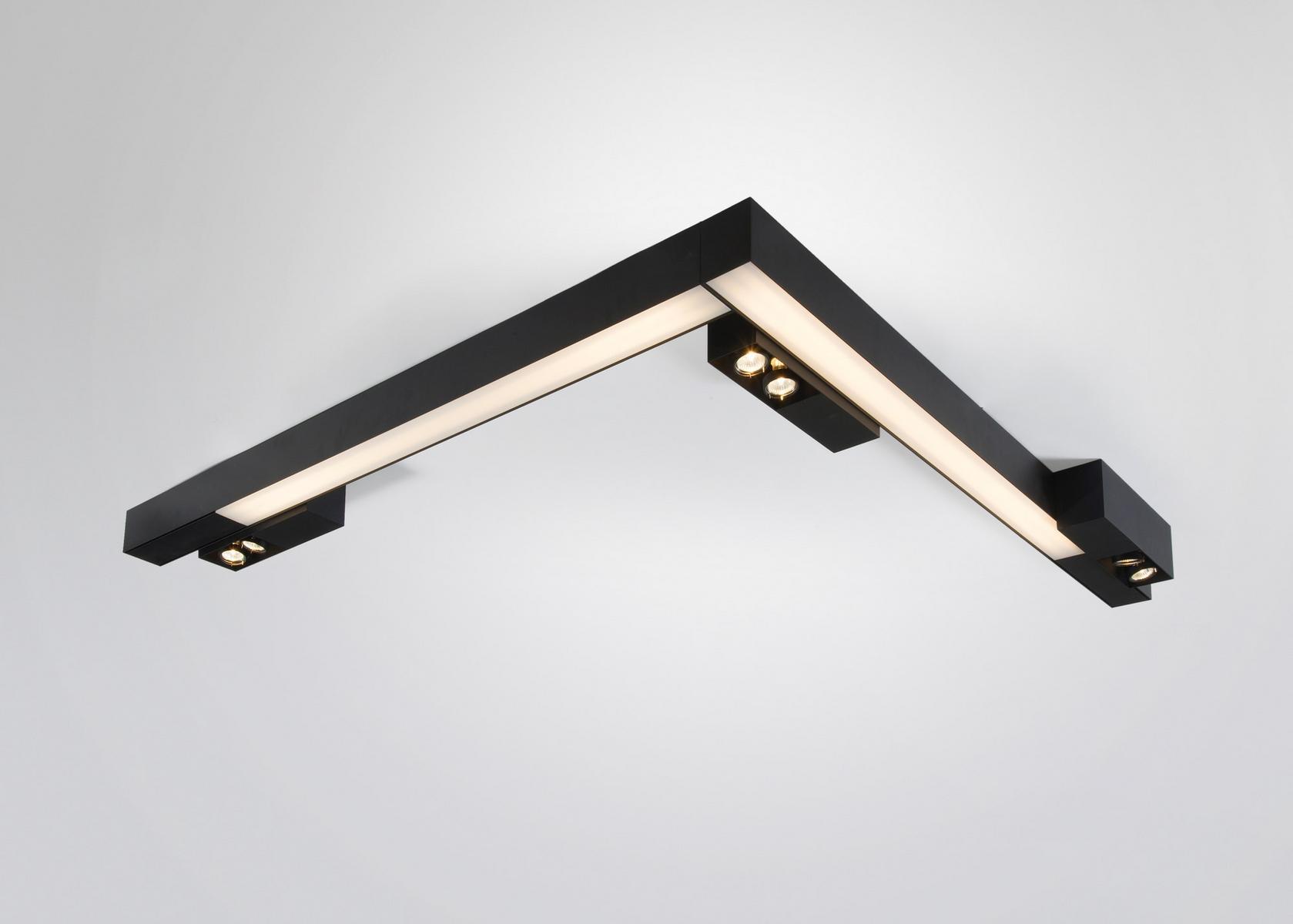 METROFFICE LED polycarbonate ceiling lamp