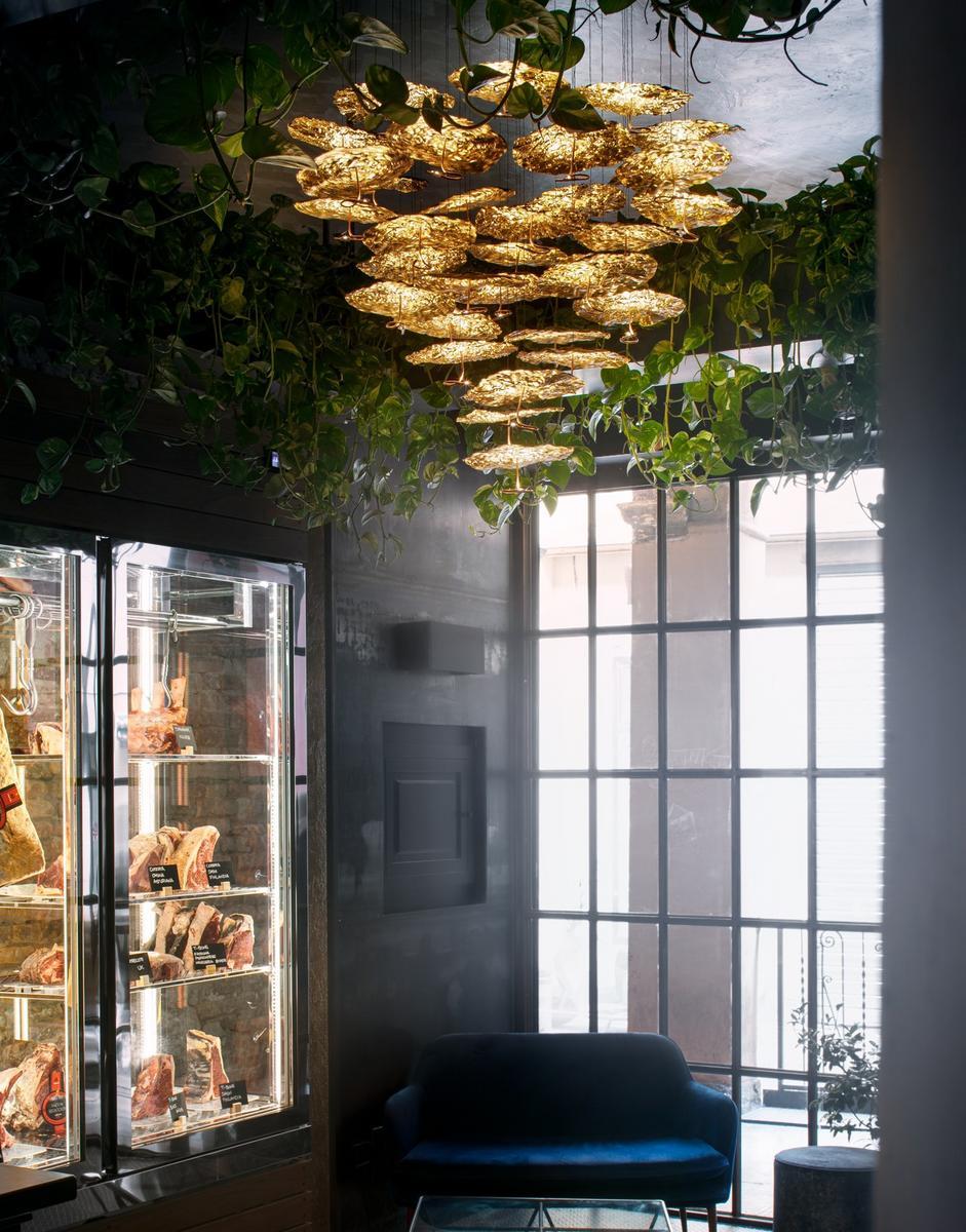 GOLD MOON CHANDELIER LED pendant lamp