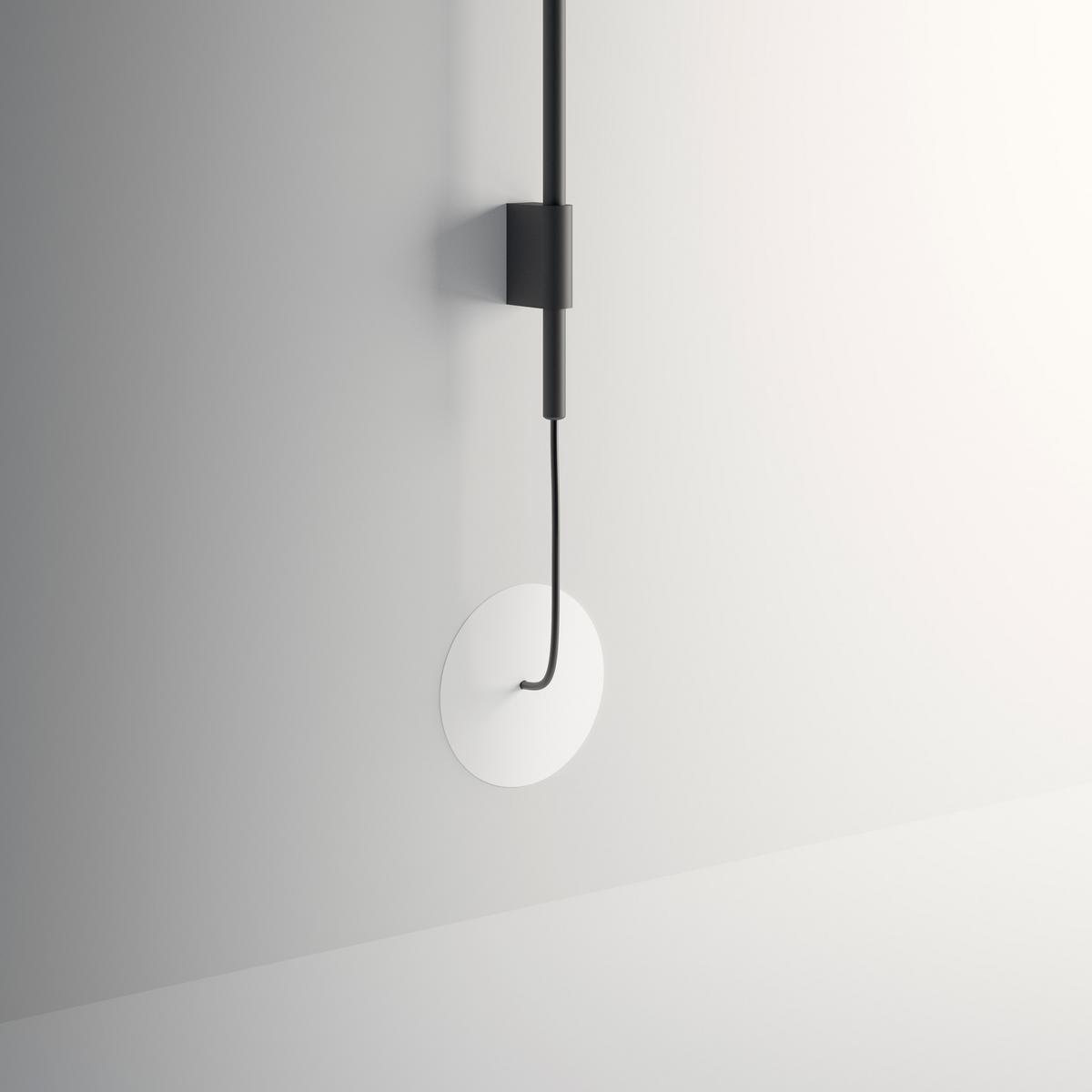TEMPO 5764_5765 LED direct light steel wall lamp with fixed arm
