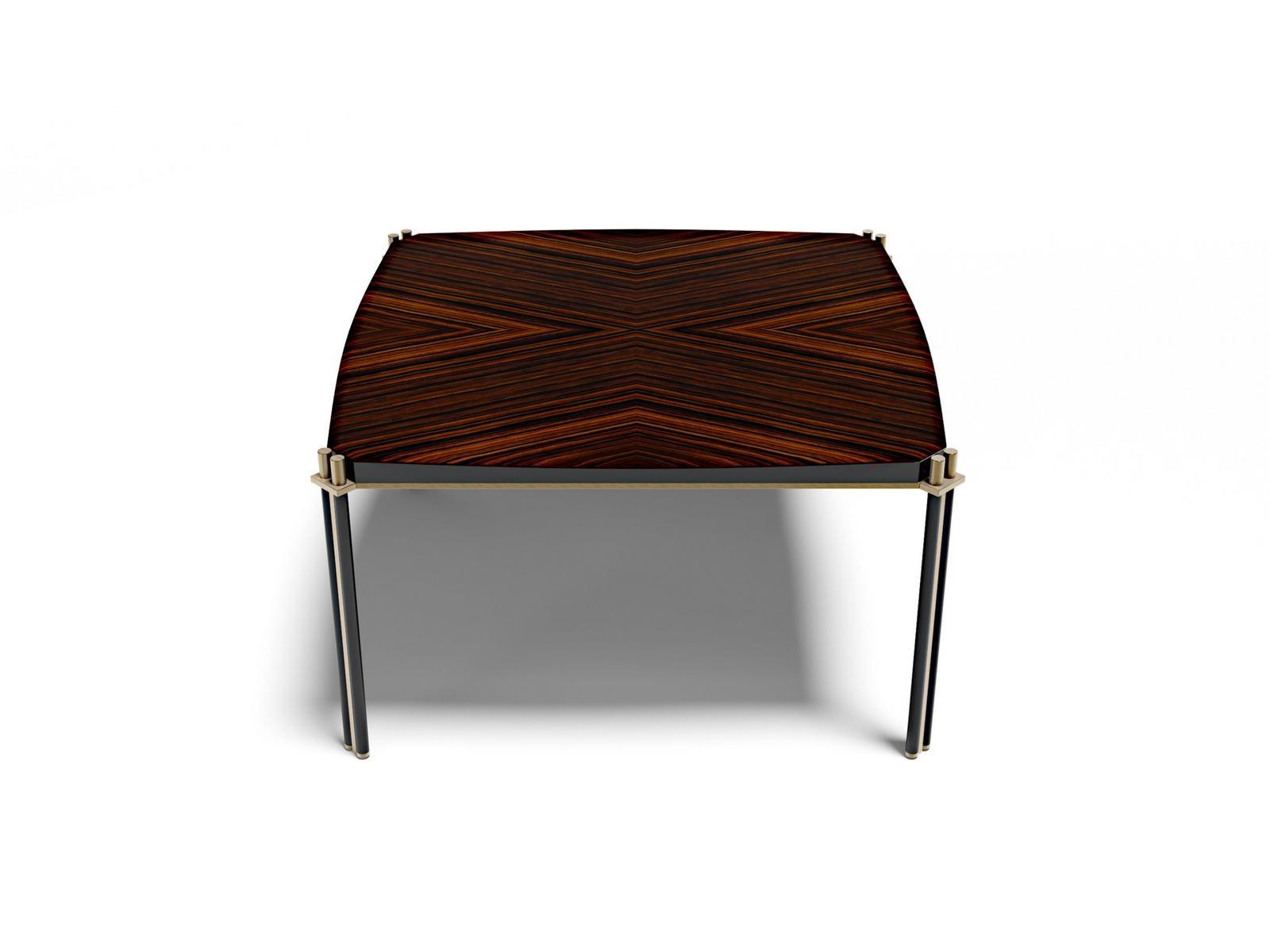TUDOR Q Square wooden living room table