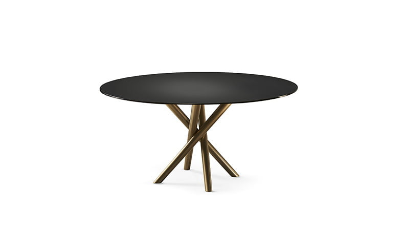 BALY GLASS Rectangular glass table in a modern style