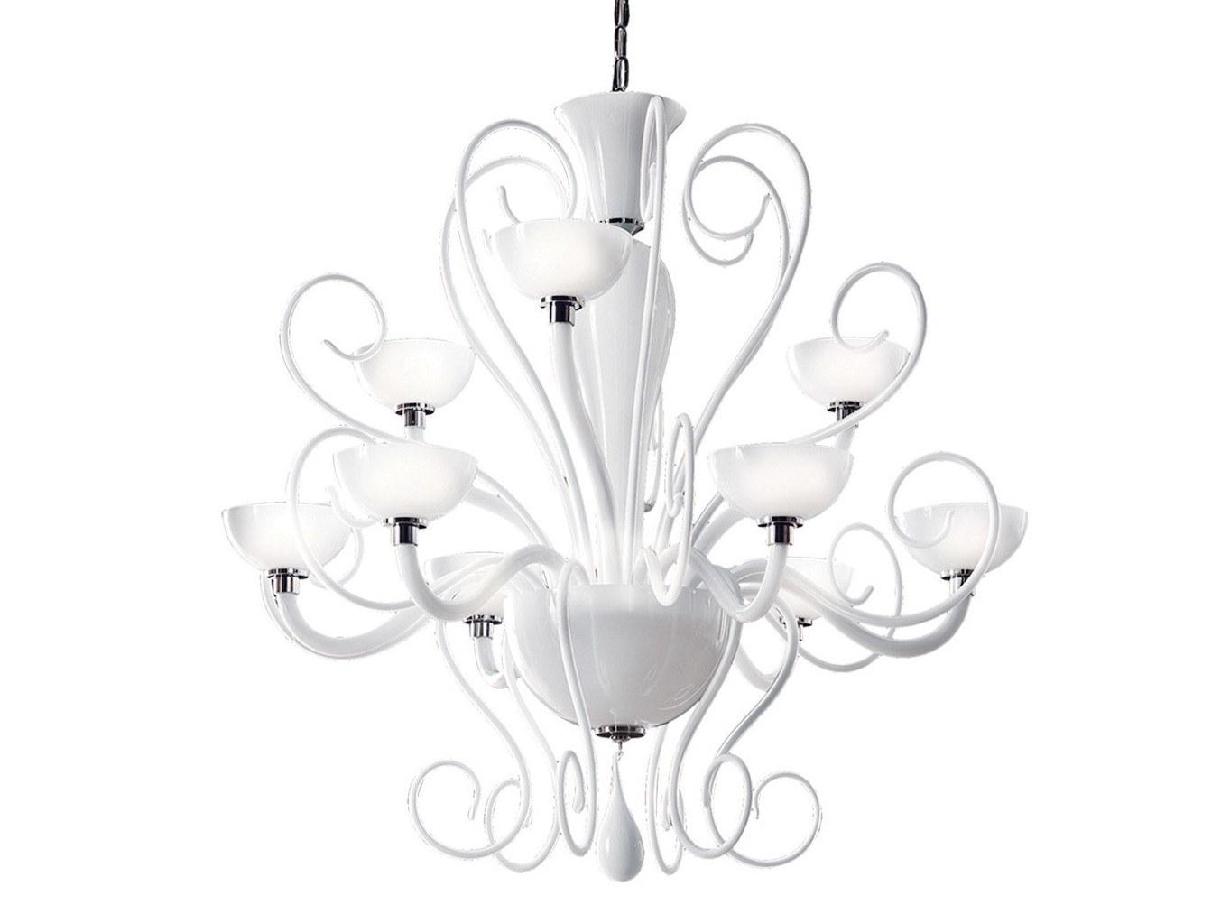 BOLERO L LED blown glass chandelier